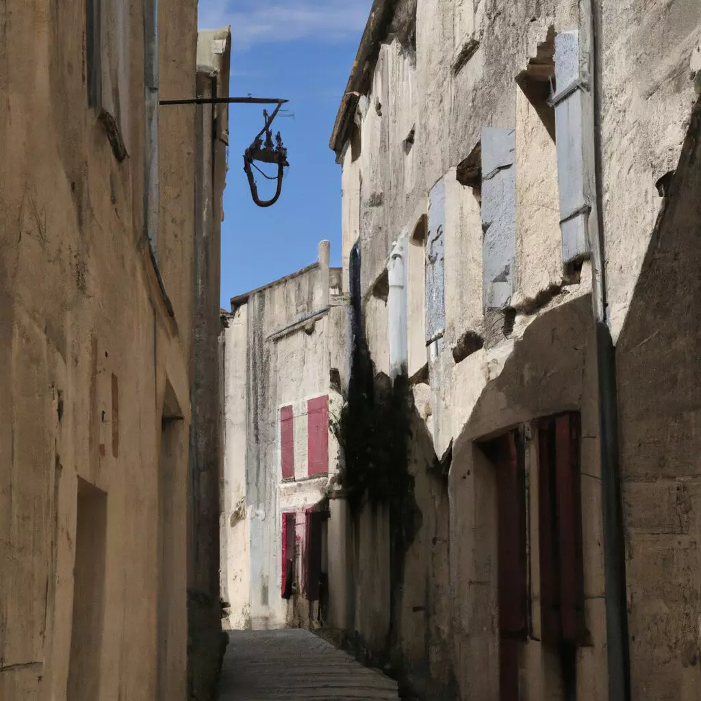 charmante ruelle pave sous un ciel bleu 1024x1024 16349800